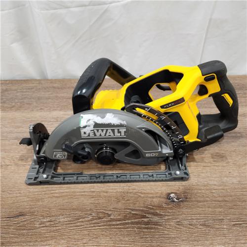AS-IS FLEXVOLT 60V MAX Cordless Brushless 7-1/4 in. Wormdrive Style Circular Saw (Tool Only)