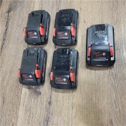 AS-IS Milwaukee M18 18V Lithium-Ion HIGH OUTPUT CP 3.0Ah Battery Pack (5-Pack)