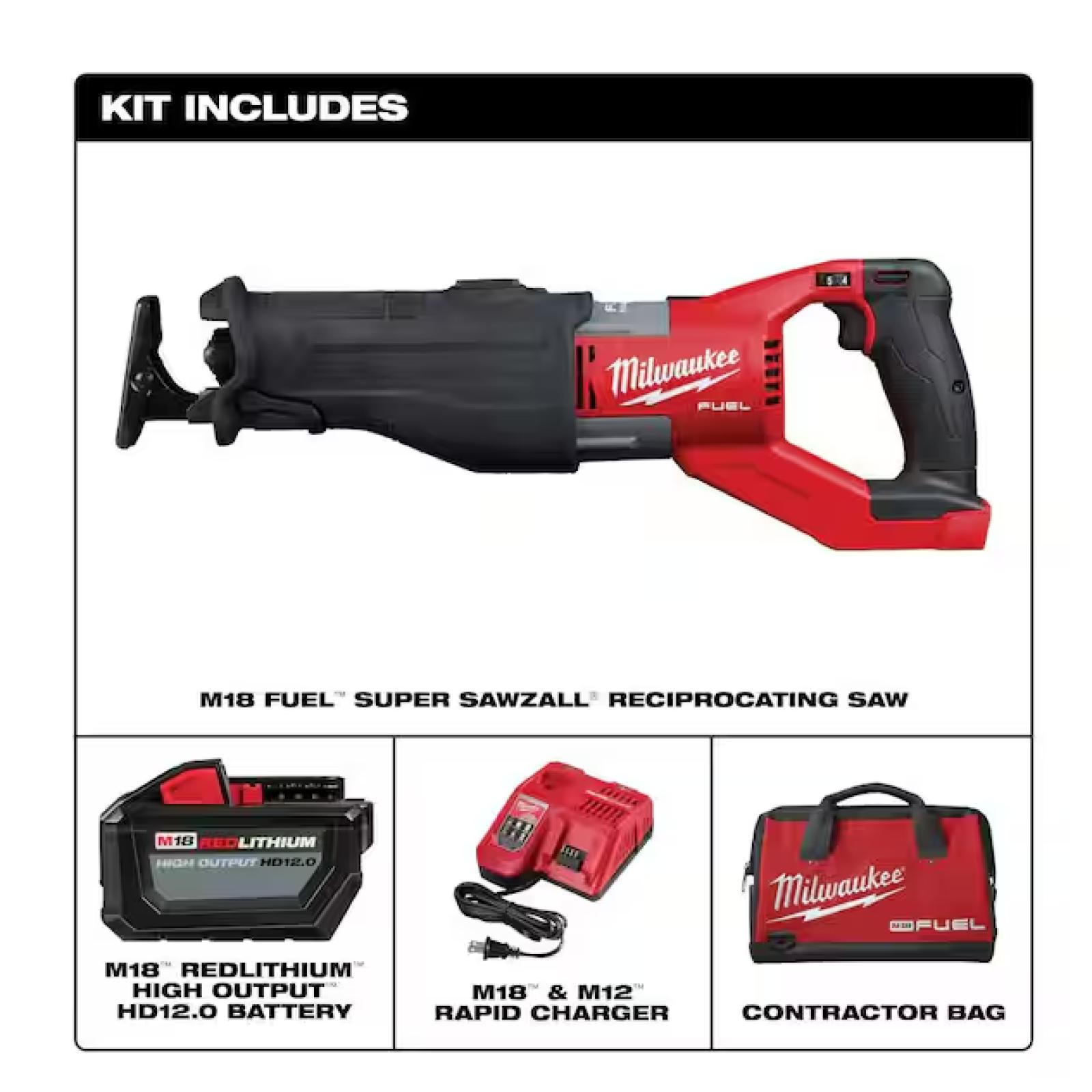 NEW! - Milwaukee M18 FUEL 18V Lithium-Ion Brushless Cordless Super SAWZALL Orbital Reciprocating Saw (Tool-Only)