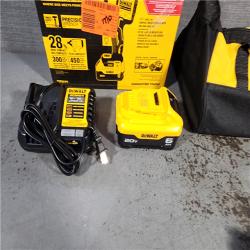 HOUSTON LOCATION - AS-IS (APPEARS LIKE NEW) DEWALT ATOMIC 20V MAX Lithium-Ion Brushless Cordless 1/2 in. Variable Speed Impact Wrench Kit with 5 Ah Battery and Charger