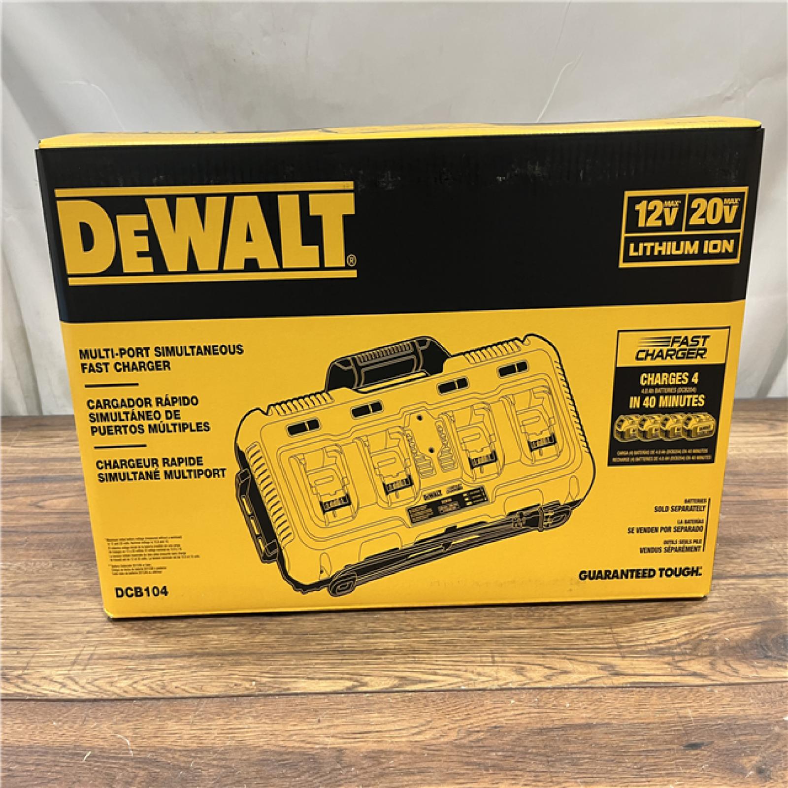 AS-IS DEWALT 12V/20V/60V MAX 4-Port Lithium-Ion Battery Charger