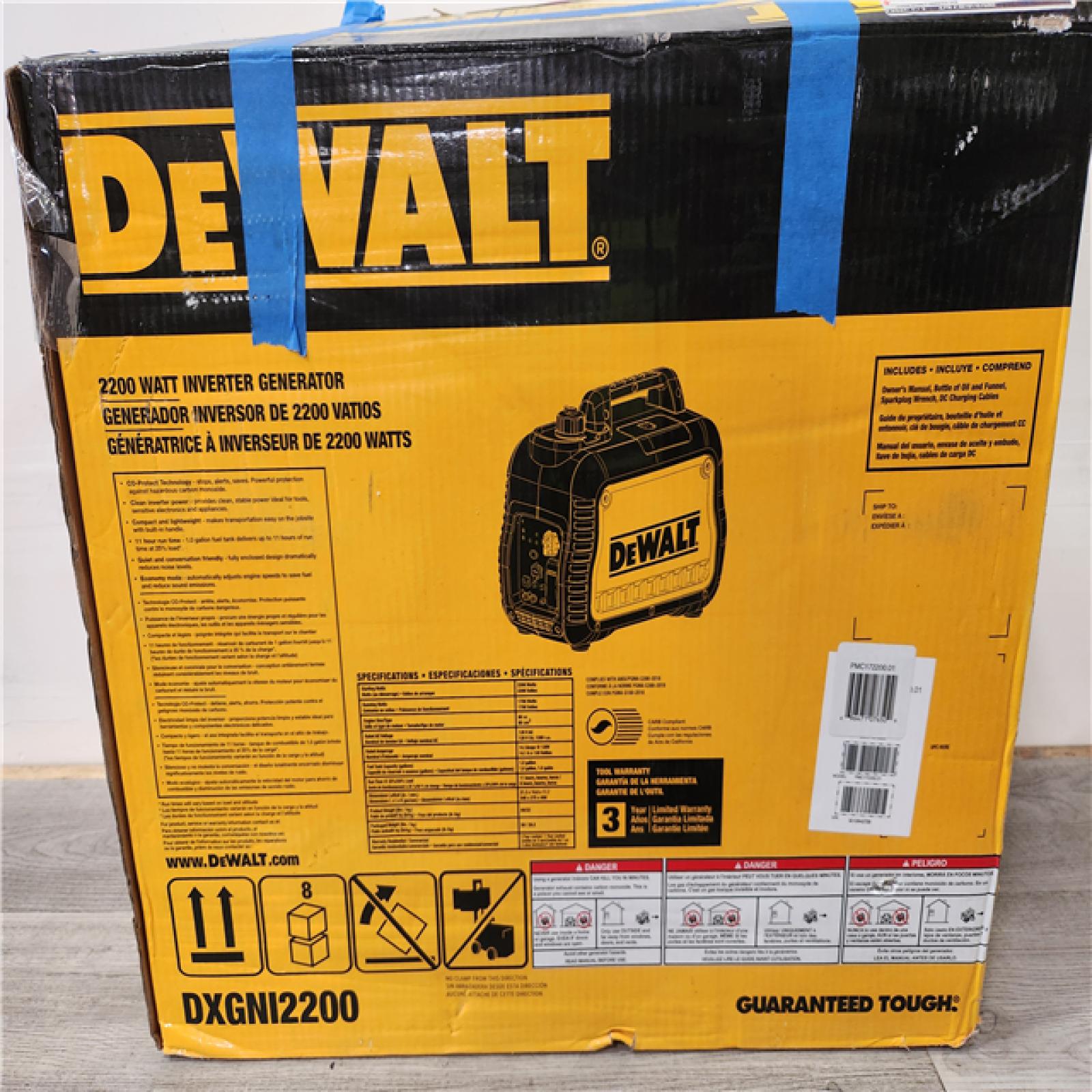 Phoenix Location DEWALT 2200 / 1700-Watt Gas Powered Inverter Generator with CO Protect and Ultra Quiet Operations - 2200i