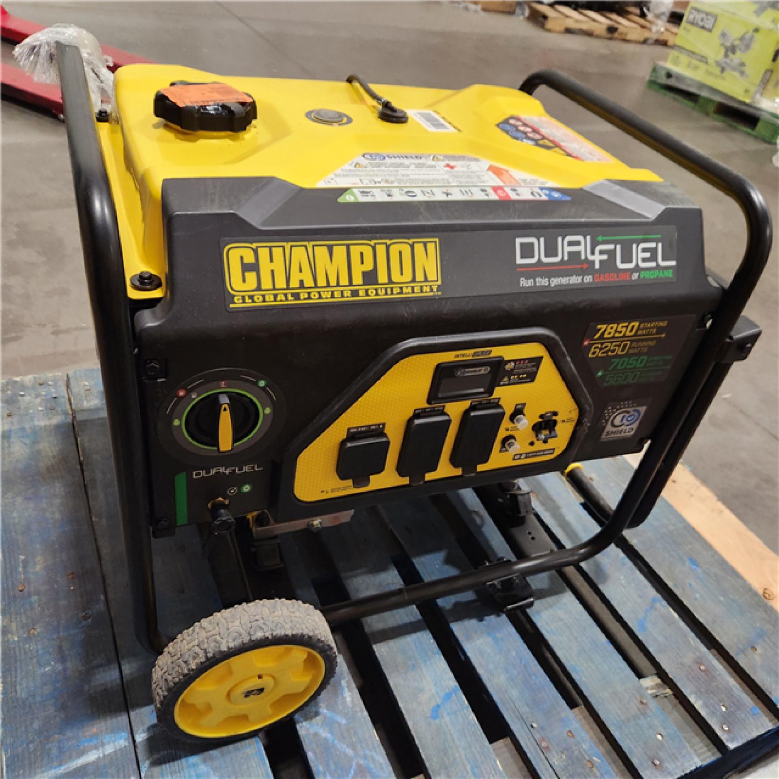 Dallas Location - As-Is Champion Power Equipment 6250W Dual Fuel Generator