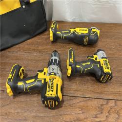 AS-IS20-Volt Lithium-Ion Cordless 3-Tool Combo Kit with FLEXVOLT 9 Ah and 20V 6 Ah Batteries and Charger