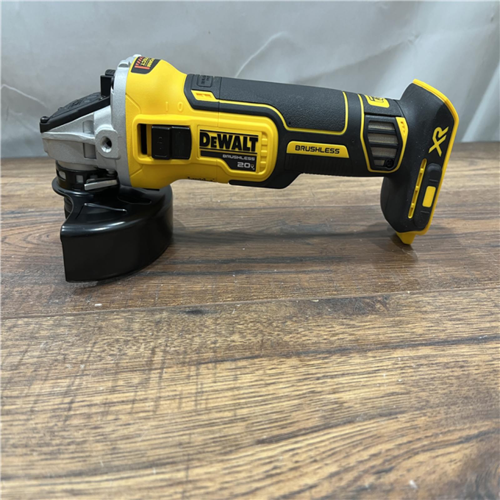 AS-IS DeWalt DCG405B 20V Max XR 4.5-Inch Slide Switch Small Angle Grinder (Tool Only)