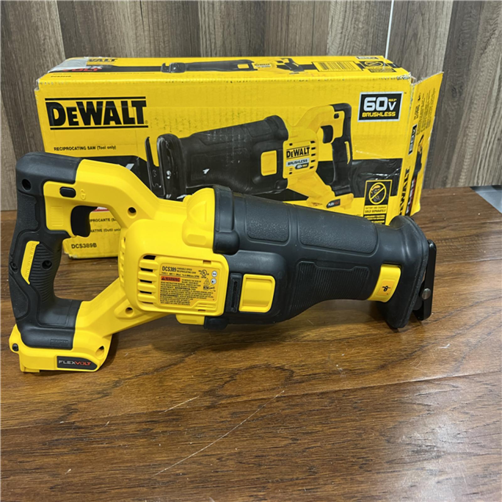 AS-IS DEWALT FLEXVOLT 60V MAX Cordless Brushless Reciprocating Saw (Tool Only)