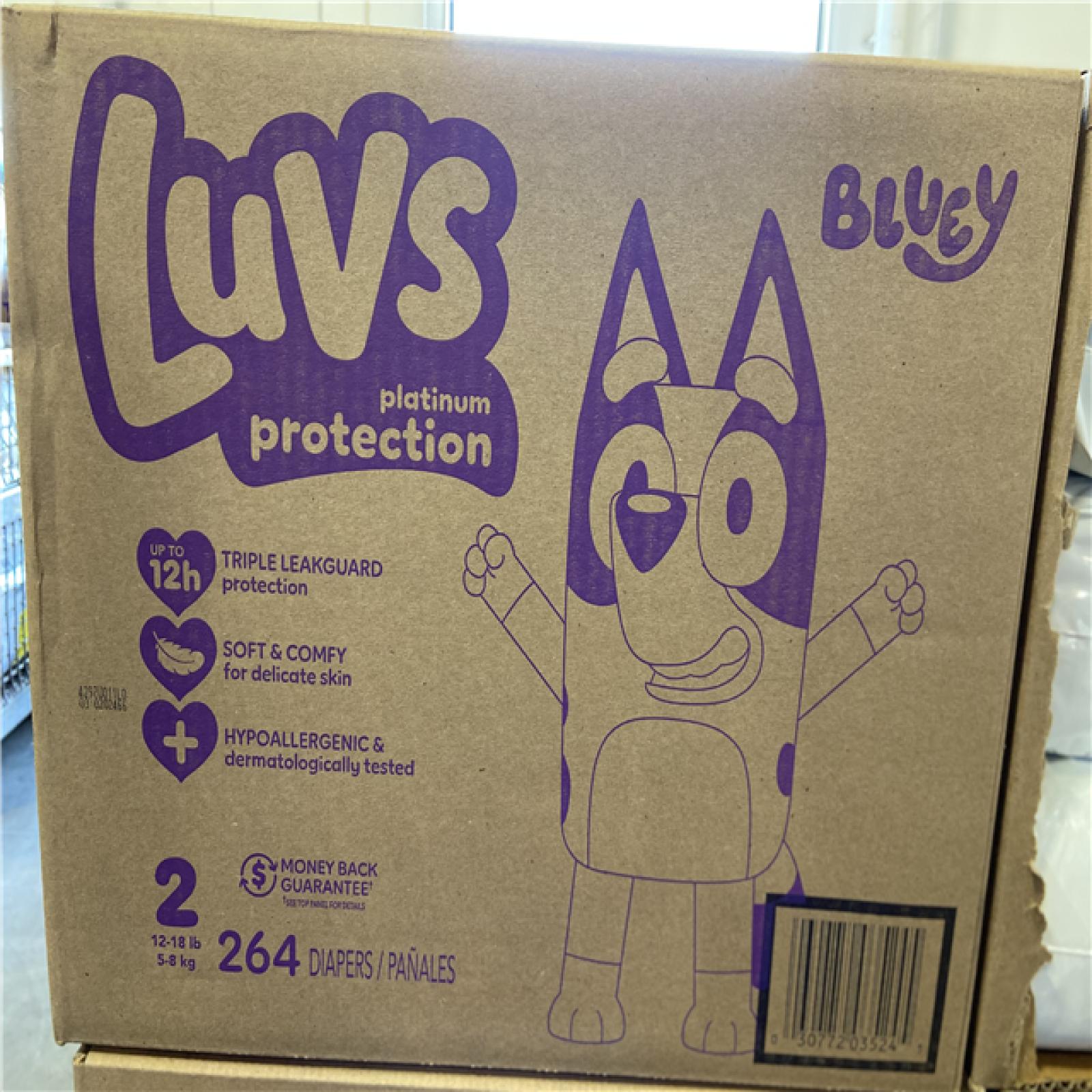 DALLAS LOCATION - Luvs Platinum Protection Baby Diapers Size 2 PALLET - ( 18 BOXES ) 264 DIAPERS PER BOX