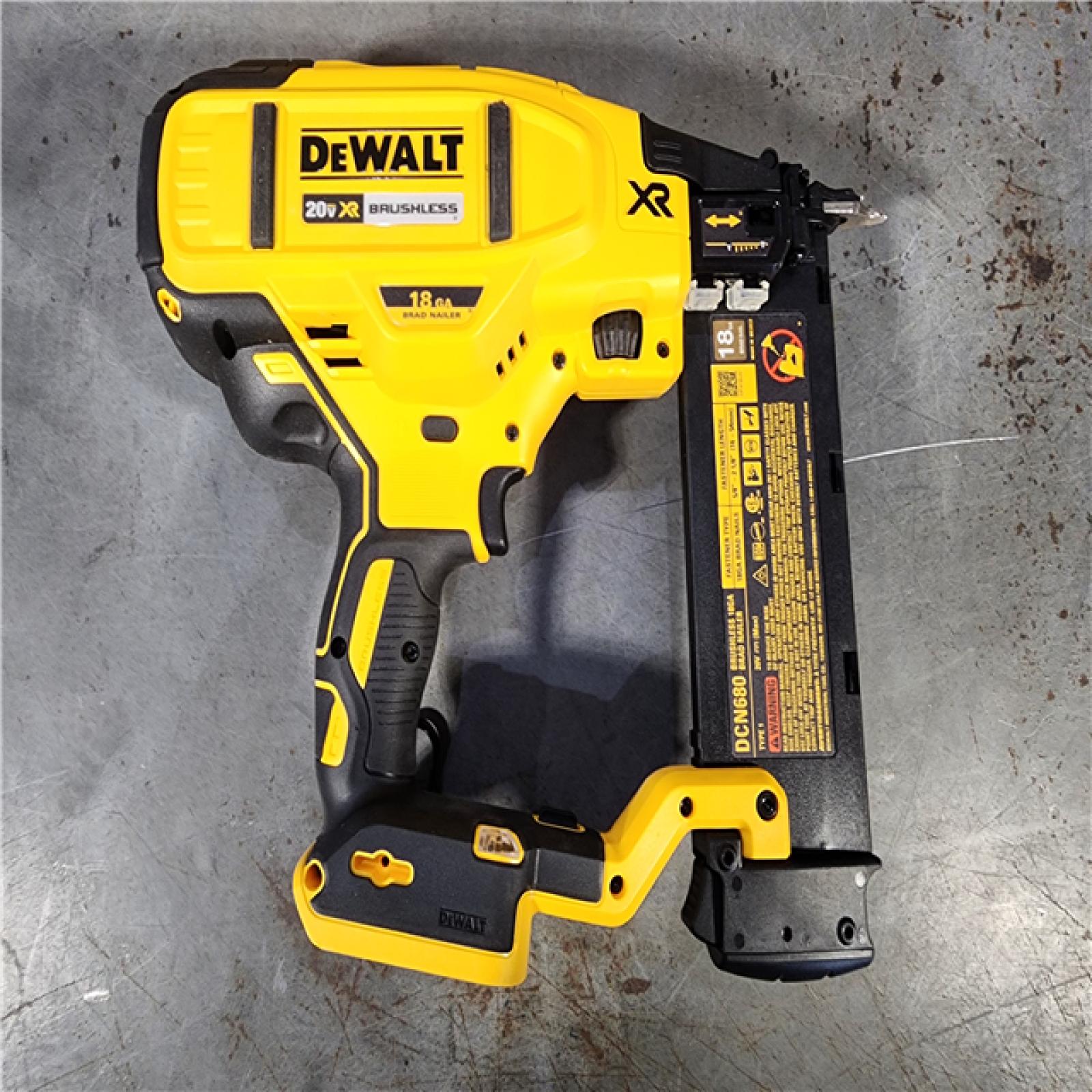 HOUSTON LOCATION - AS-IS DeWalt 20V MAX XR Lithium-Ion Electric Cordless 18-Gauge Brad Nailer (Tool Only)