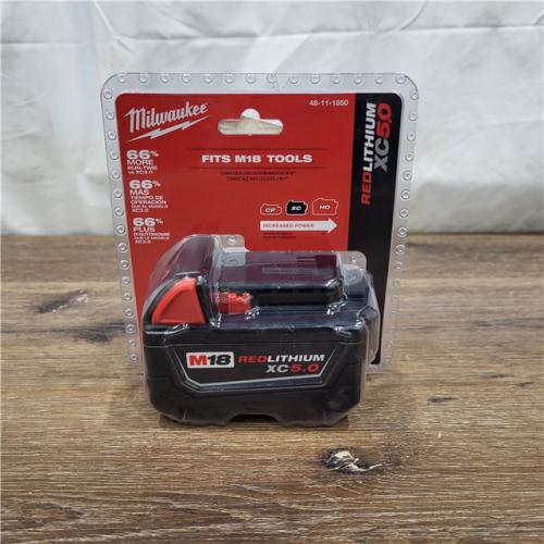 AS-IS Milwaukee 48-11-1850R M18 18V REDLITHIUM XC5.0 Oil Resistant Battery