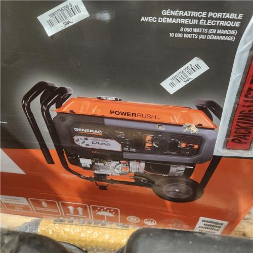 Dallas Location - As-Is Generac GP8000E Portable Generator