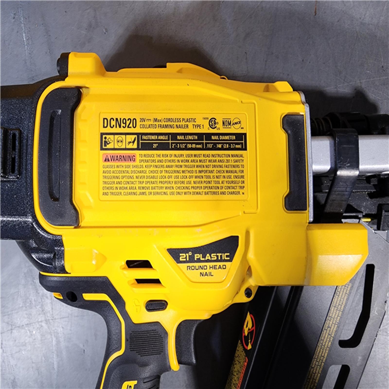 HOUSTON LOCATION - AS-IS DEWALT 20-Volt 21Â° Cordless Framing Nailer (Tool-Only)