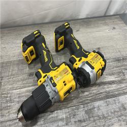 AS-IS DEWALT 20V MAX XR Hammer Drill and ATOMIC Impact Driver 2 Tool Cordless Combo Kit with (1) 4.0Ah AND (1) 6.0AH Batteries, Charger, and Bag