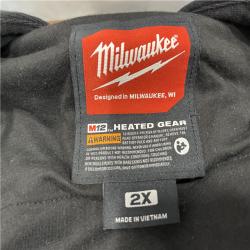 AS-ISMilwaukee 2X-Large M12 12-Volt Lithium-Ion Cordless Black Heated Jacket Hoodie Kit