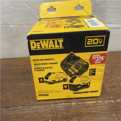 NEW DEWALT 20V MAX Lithium-Ion 6.0Ah and 4.0Ah Battery and Charger Starter Kit