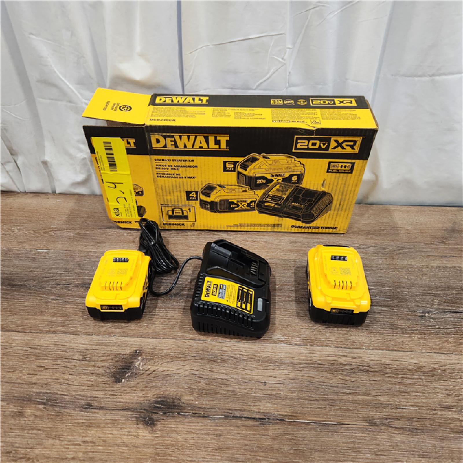 AS IS Dewalt-DCB246CK 20V MAX* Lithium Ion Starter Kit