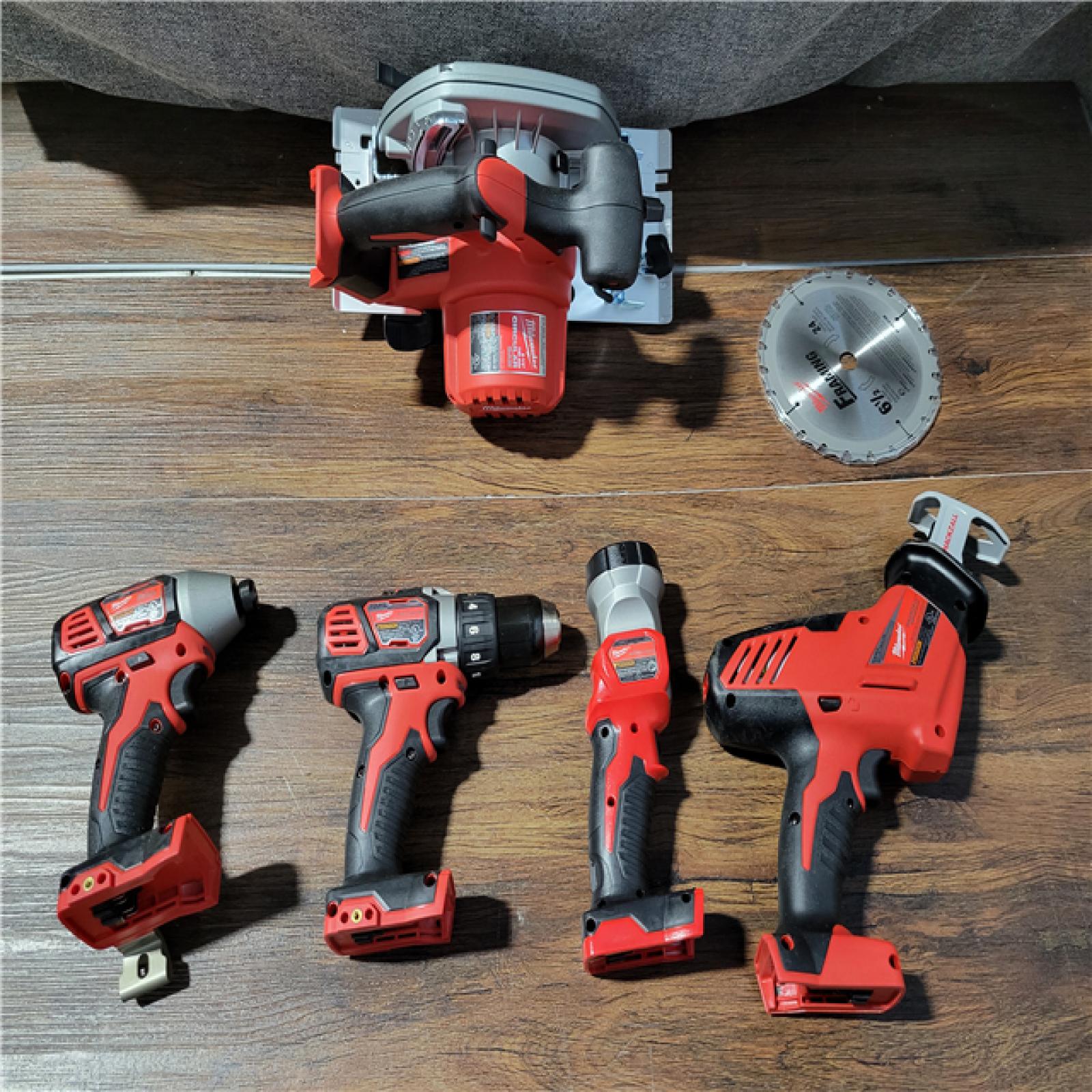 CALIFORNIA NEW MILWAUKEE  M18 5-TOOL COMBO KIT (2 BATTERIES, CHARGER,AND BAG INCLUDED)