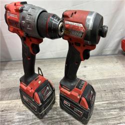 AS-IS Milwaukee M18 FUEL 18V Lithium-Ion Brushless Cordless Hammer Drill and Impact Driver Combo Kit (2-Tool) with 2 Batteries