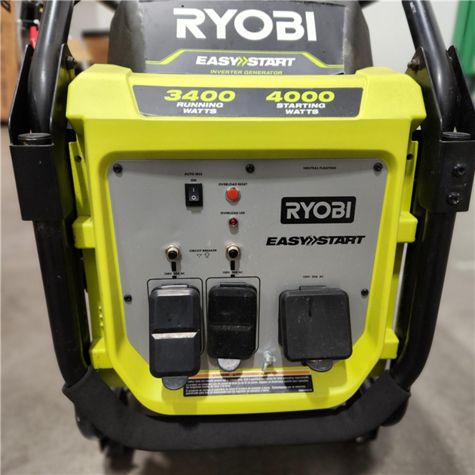 Dallas Location - As-Is RYOBI 4000-Watt Generator