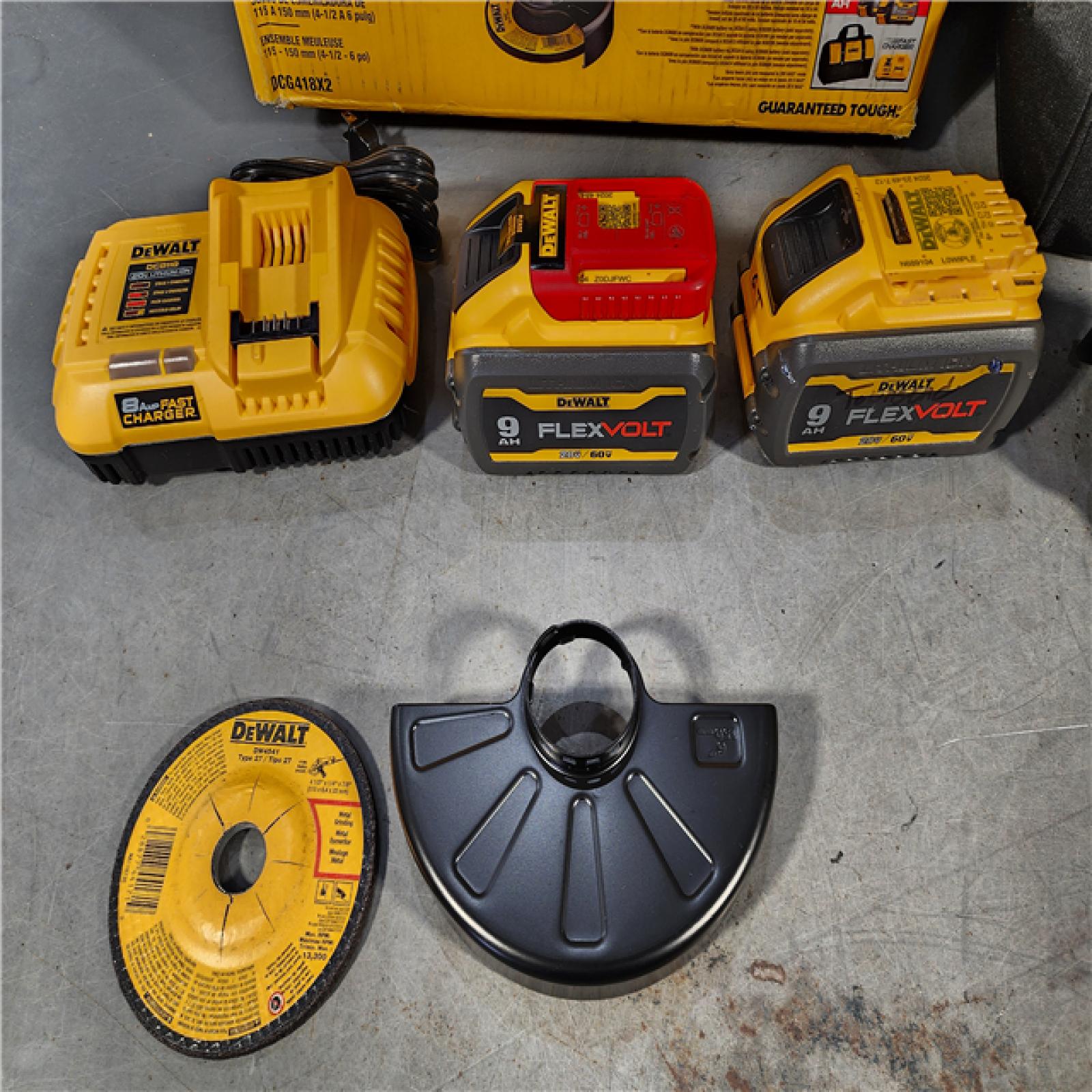 HOUSTON LOCATION - AS-IS DeWalt Flexvolt 60V Max Cordless Grinder  4.5 in; 6 in  Kit  1 KT (115-DCG418X2)