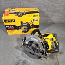 HOUSTON LOCATION - AS-IS DEWALT FLEXVOLT 60V MAX Cordless Brushless 7-1/4 in. Wormdrive Style Circular Saw (Tool Only)