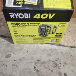 Houston location AS-IS RYOBI 40V 1800-Watt Portable Battery Power Station Inverter Generator and 4-Port Charger (Tool Only)