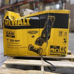 DALL AS LOCATION - DEWALT 21 in. 150cc Briggs and Stratton 625ex Engine Rear Wheel Drive 2-in-1 Gas Self Propelled Walk Behind Lawn Mower