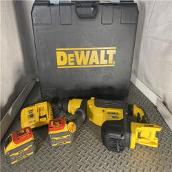 HOUSTON LOCATION - AS-IS 60V FLEXVOLT Lithium-Ion Cordless Brushless 2 in. SDS MAX Rotary Hammer Kit, (2) 9.0Ah Batteries, Charger and Kit Box