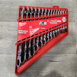 Phoenix Location NEW Milwaukee 144-Position Flex-Head Ratcheting Combination Wrench Set SAE (15-Piece)