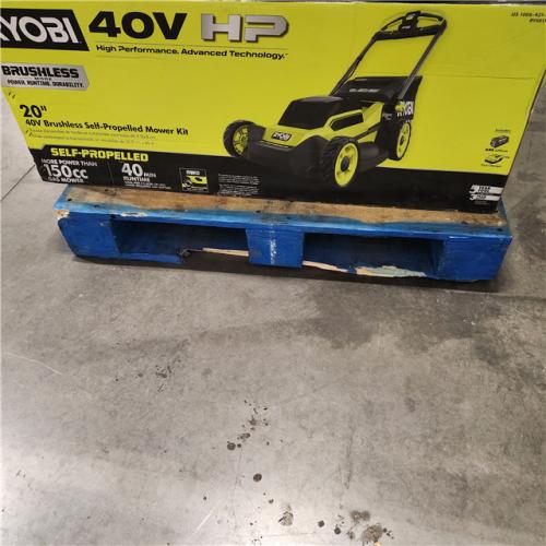 DALLAS LOCATION - AS-IS RYOBI 40V HP Brushless 20 in. Cordless Electric Battery Walk Behind Self-Propelled Mower with 6.0 Ah Battery and Charger