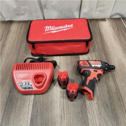 AS IS Milwaukee 2401-22 - M12 12V Cordless Screwdriver Kit