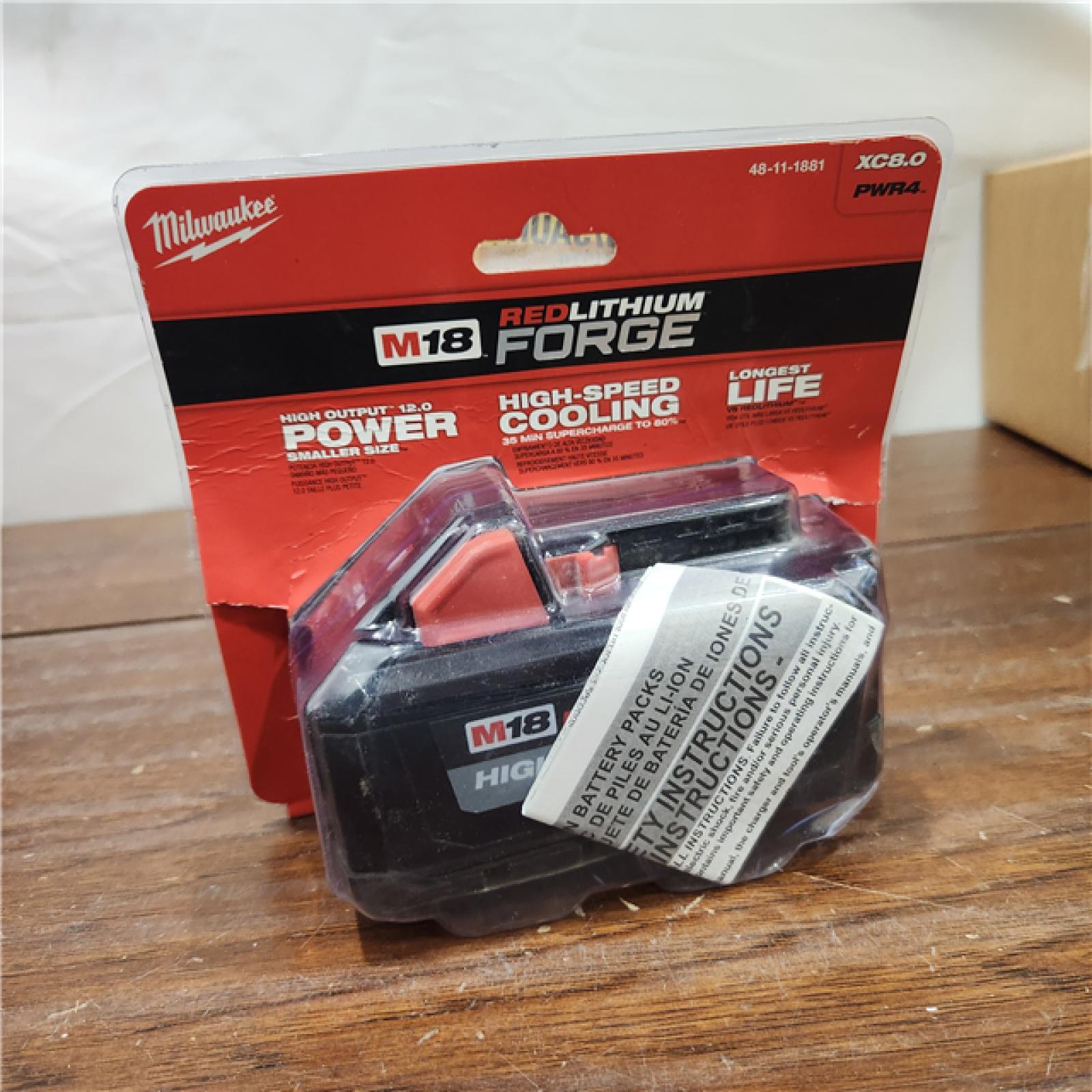 AS-IS Milwaukee M18 18V Lithium-Ion REDLITHIUM FORGE 12.0 Ah Battery Pack