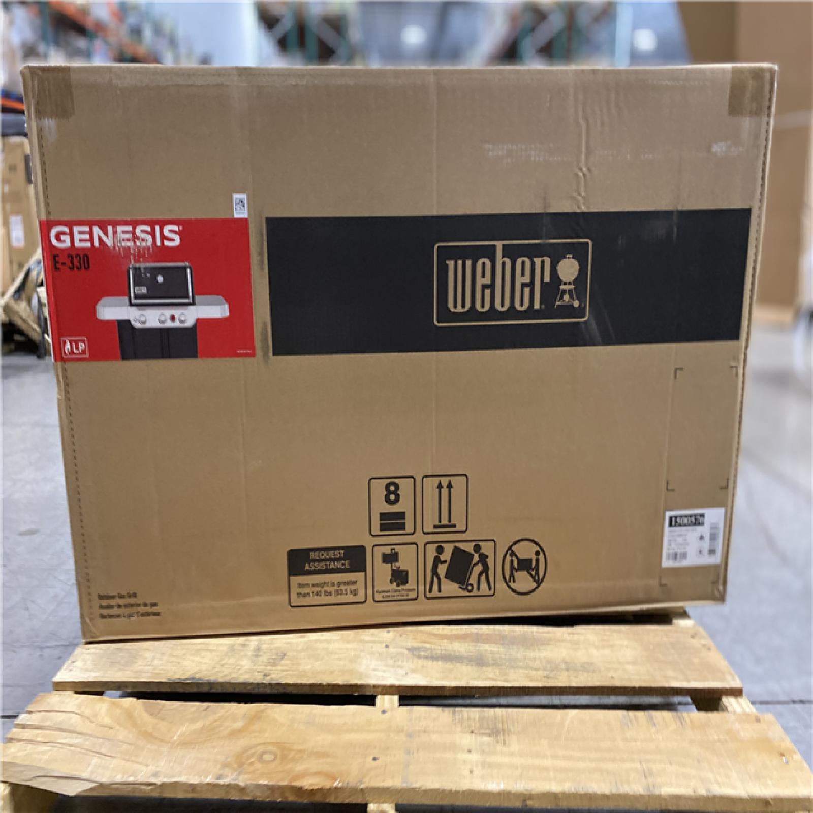 DALLAS LOCATION - Weber Genesis E-330 3-Burner Liquid Propane Gas Grill in Black