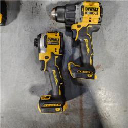 HOUSTON LOCATION - AS-IS (APPEARS LIKE NEW) DEWALT 20V MAX XR Hammer Drill and ATOMIC Impact Driver 2 Tool Cordless Combo Kit with (2) 4.0Ah Batteries, Charger, and Bag