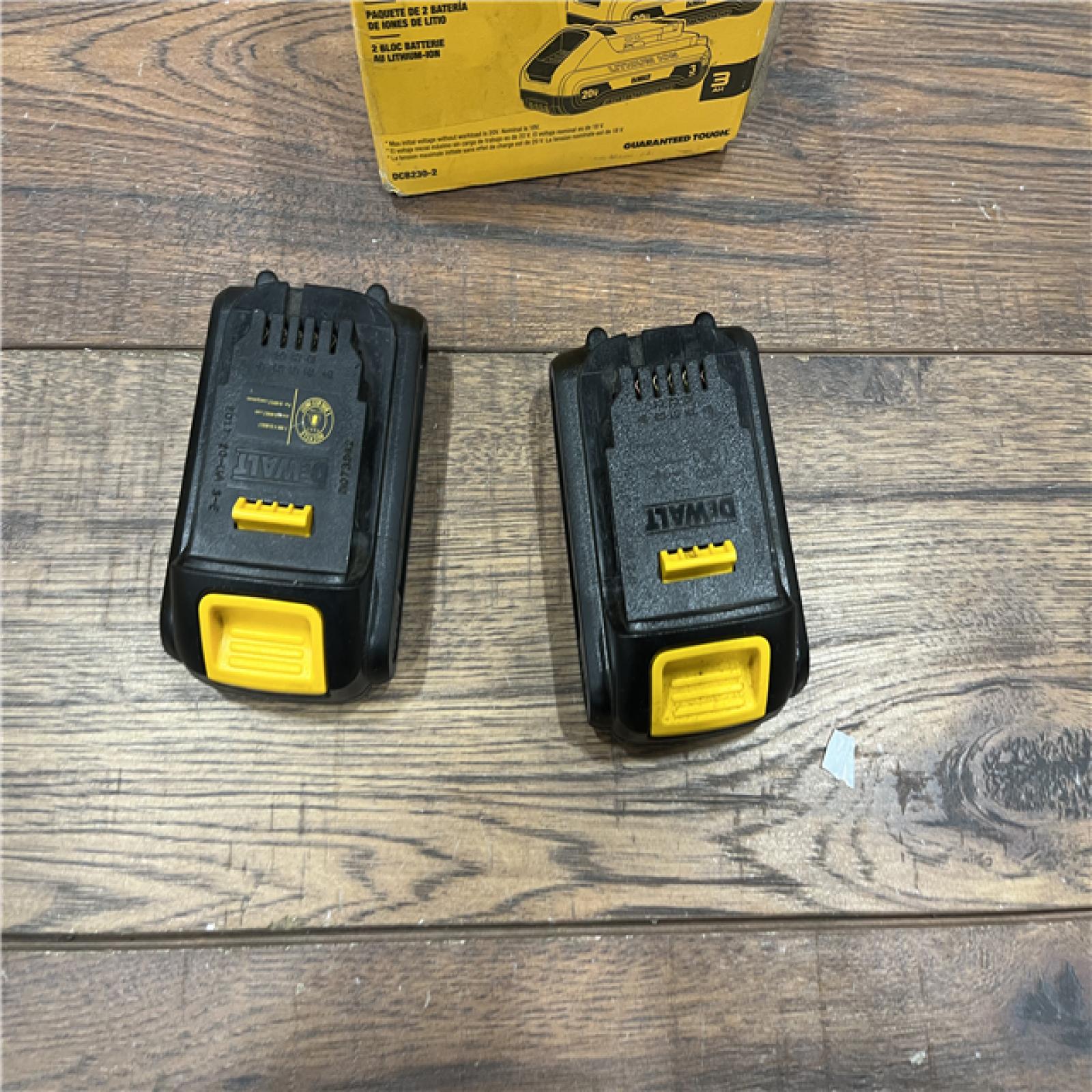 AS-IS DeWalt DCB230-2 20V Max 3.0Ah Compact Battery 2-Pack