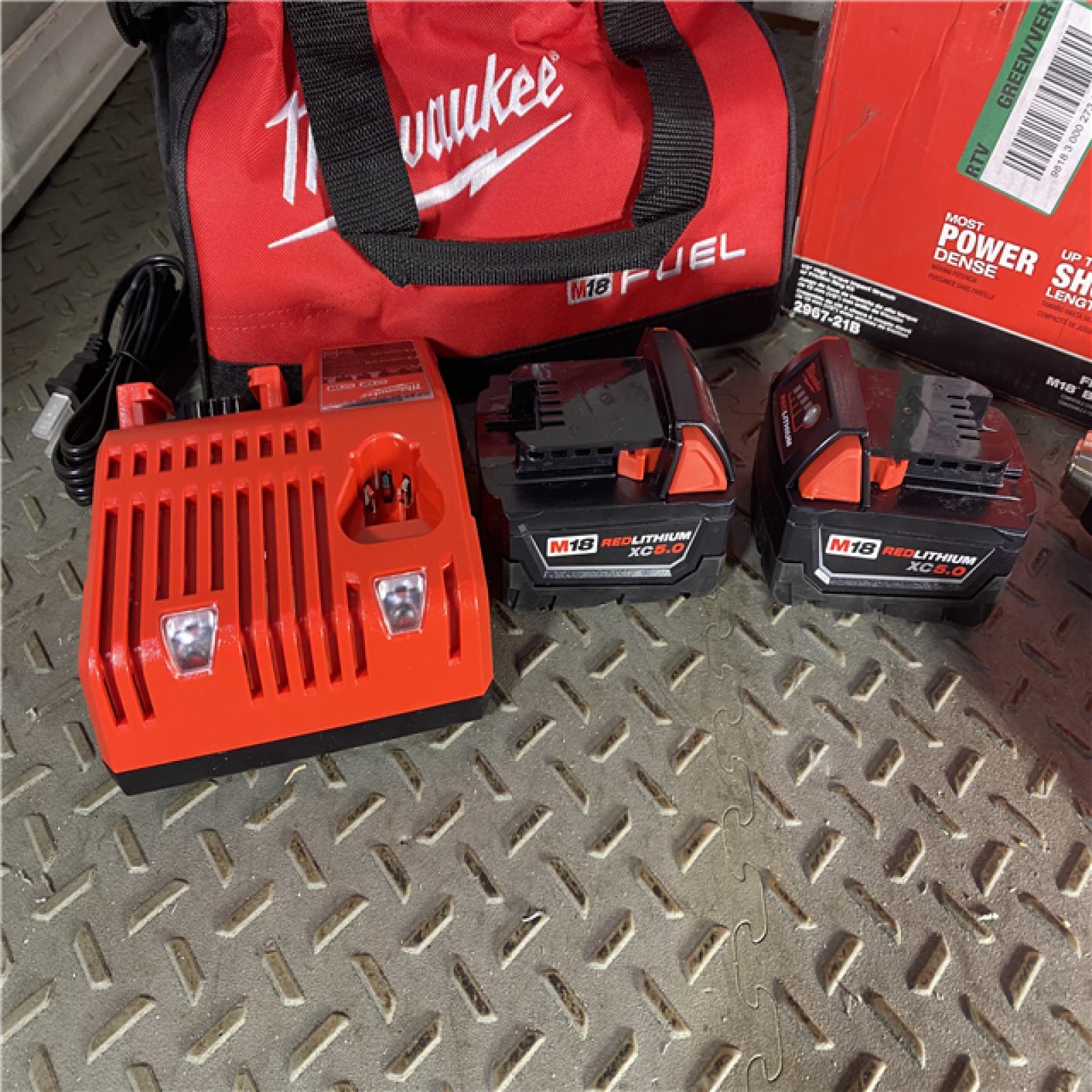 HOUSTON LOCATION - AS-IS Milwaukee M18 FUEL 1/2 High Torque Impact Wrench with Friction Ring Kit