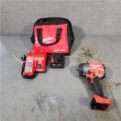 HOUSTON LOCATION - AS-IS Milwaukee M18 1/2 in. Cordless Brushless High Torque Impact Wrench Kit (Battery & Charger)