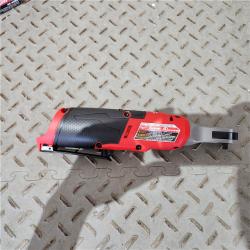 Houston location AS-IS MILWUAKEE M12 FUEL 12V Lithium-Ion Brushless Cordless High Speed 1/4 in. Ratchet (Tool-Only)