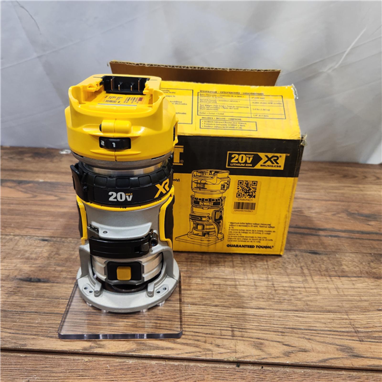 AS-IS Dewalt 20V MAX XR Brushless Cordless Compact Router (Tool Only)