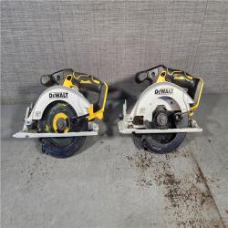 HOUSTON LOCATION - AS-IS (2) DeWALT DCS565B 20V Max Brushless 6.5   Cordless Circular Saw (TOOL ONLY)