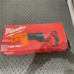 Houston location AS-IS Milwaukee M18 Cordless 18V Sawzall Reciprocating Saw 2621-20 (Bare Tool)