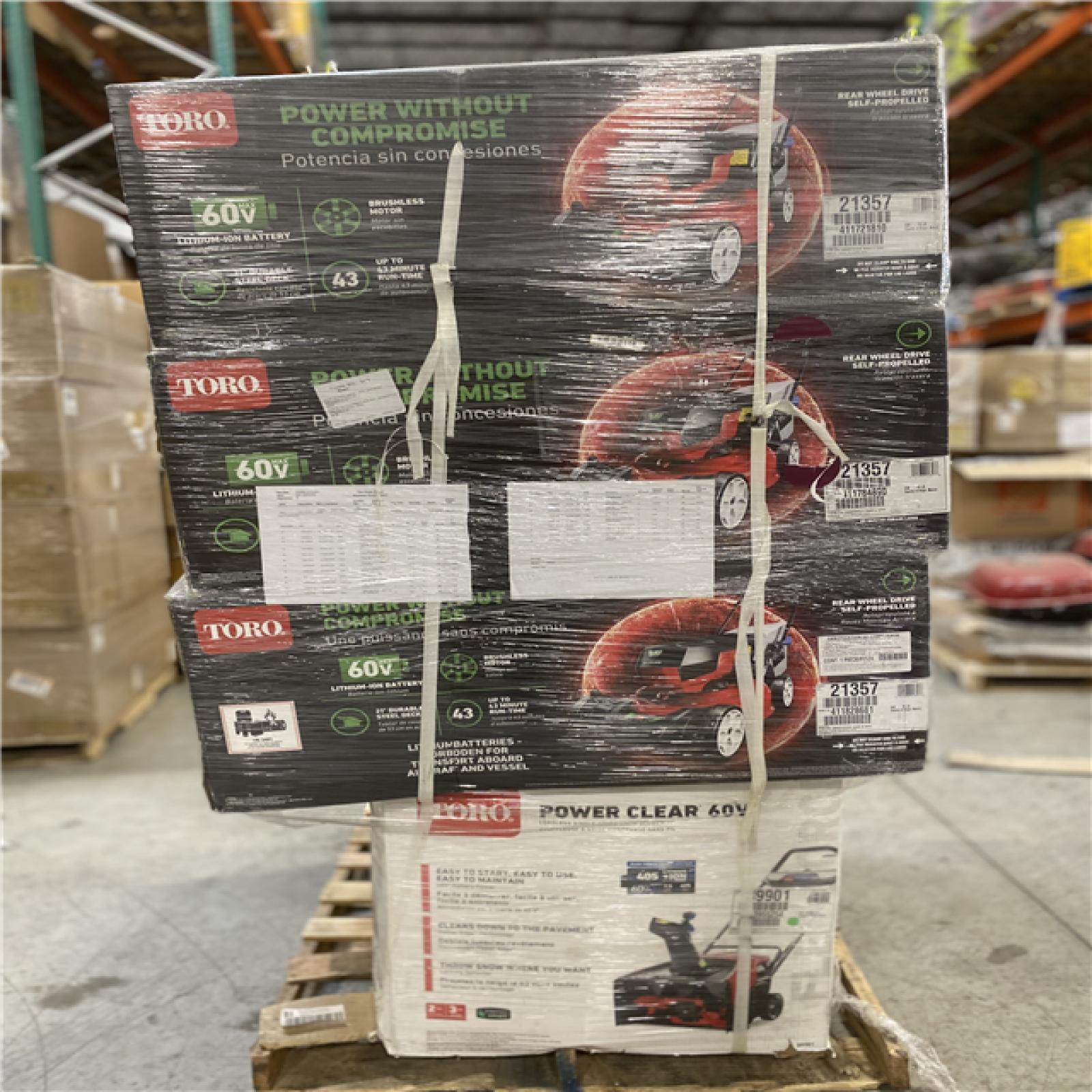 DALLAS LOCATION - NEW! TORO PALLET - (7 UNITS)