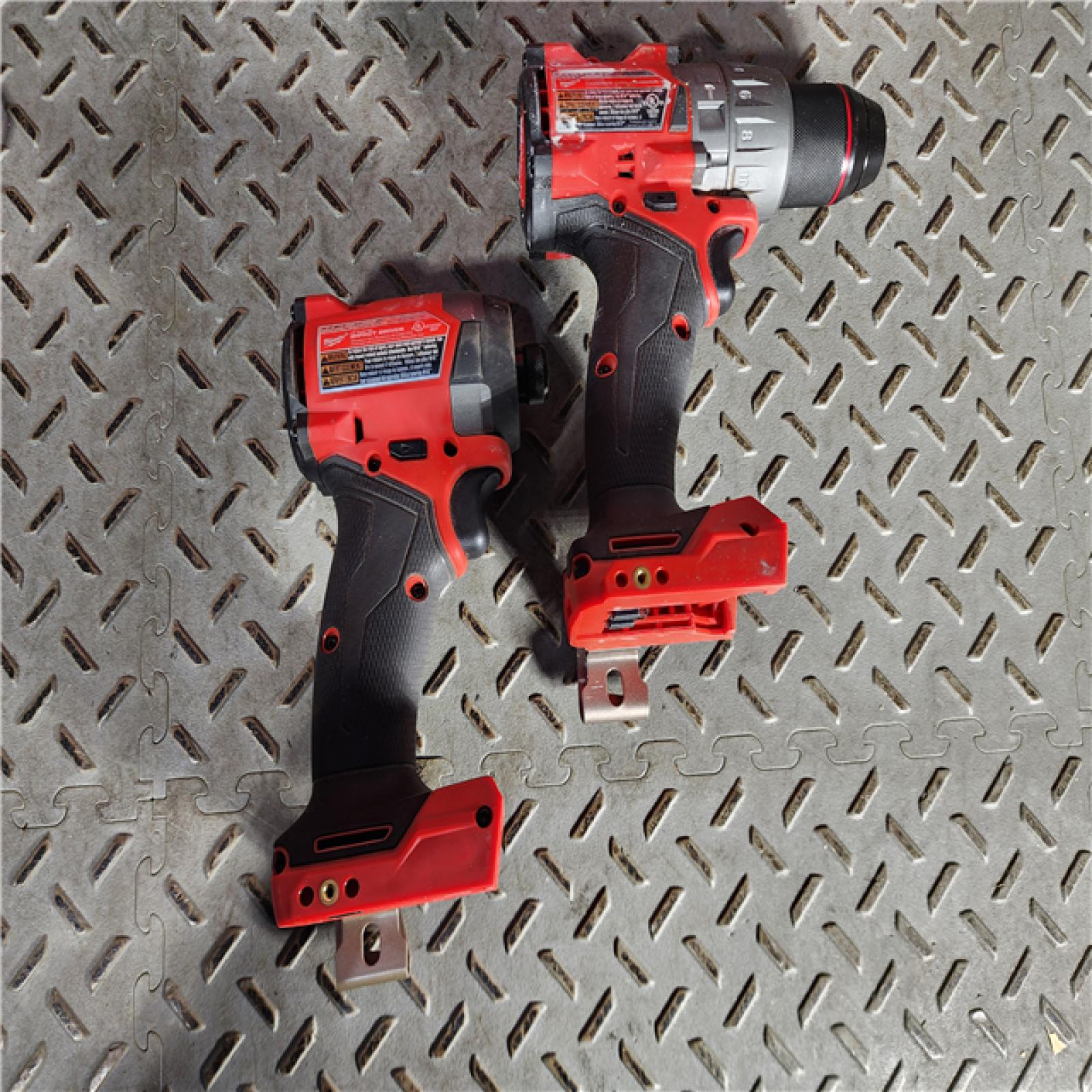 HOUSTON LOCATION - AS-IS Milwaukee M18 FUEL 18V Lithium-Ion Brushless Cordless Hammer Drill and Impact Driver Combo Kit (2-Tool) with 2 Batteries