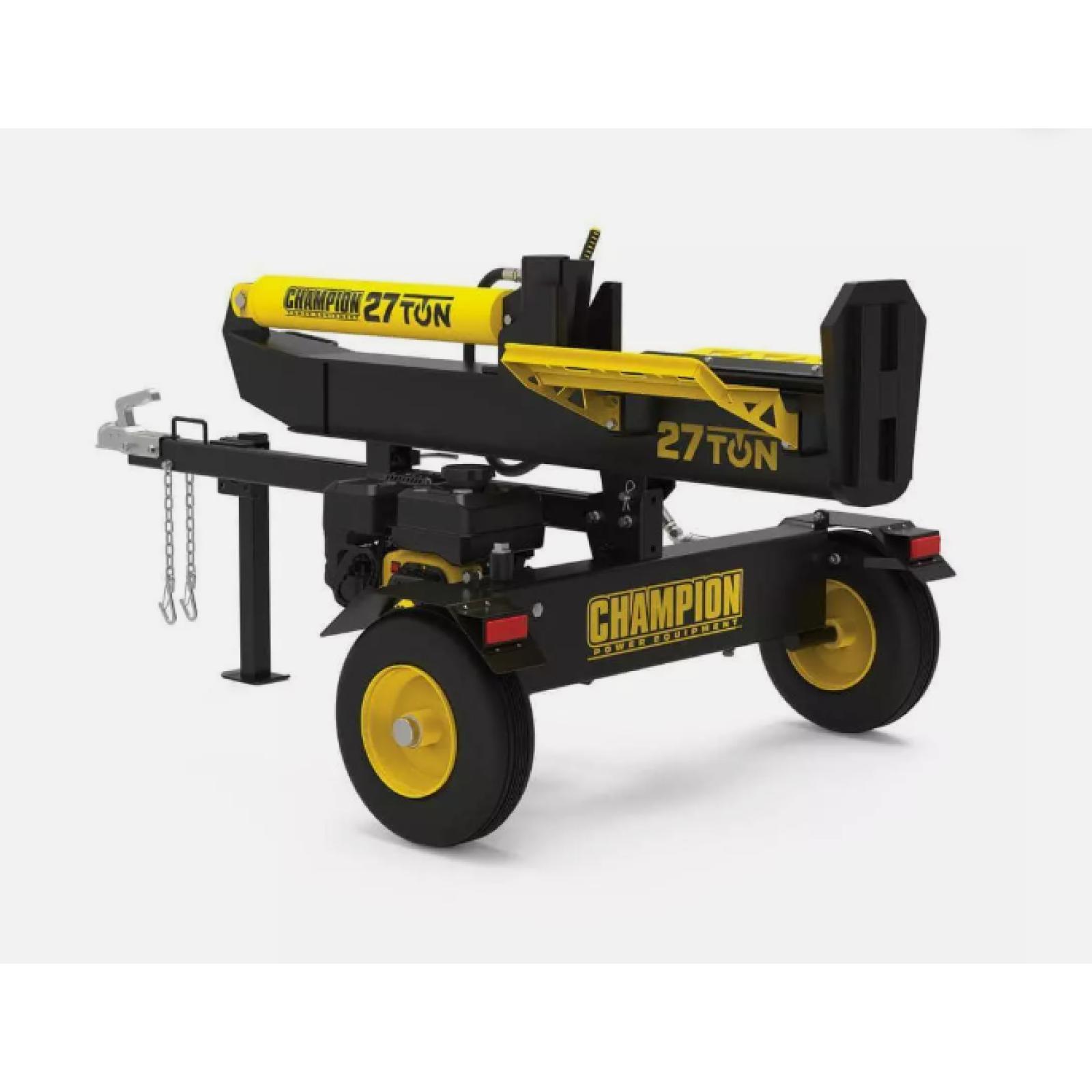 DALLAS LOCATION - Champion Power Equipment Wood Log Splitter 27-Ton 224cc Hydraulic Gas-Powered