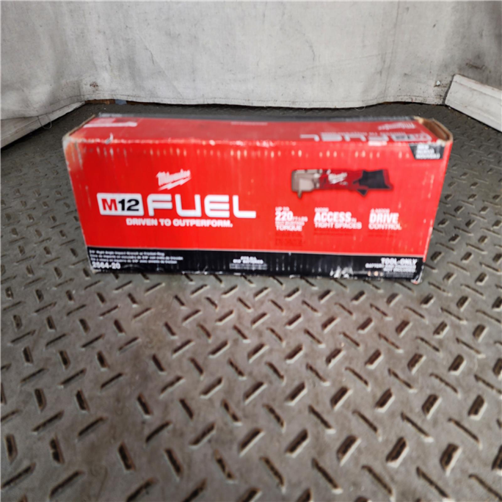 HOUSTON LOCATION - AS-IS Milwaukee 2564-20 M12 FUEL 12-Volt Lithium-Ion Brushless Cordless 3/8 in. Right Angle Impact Wrench (TOOL ONLY)