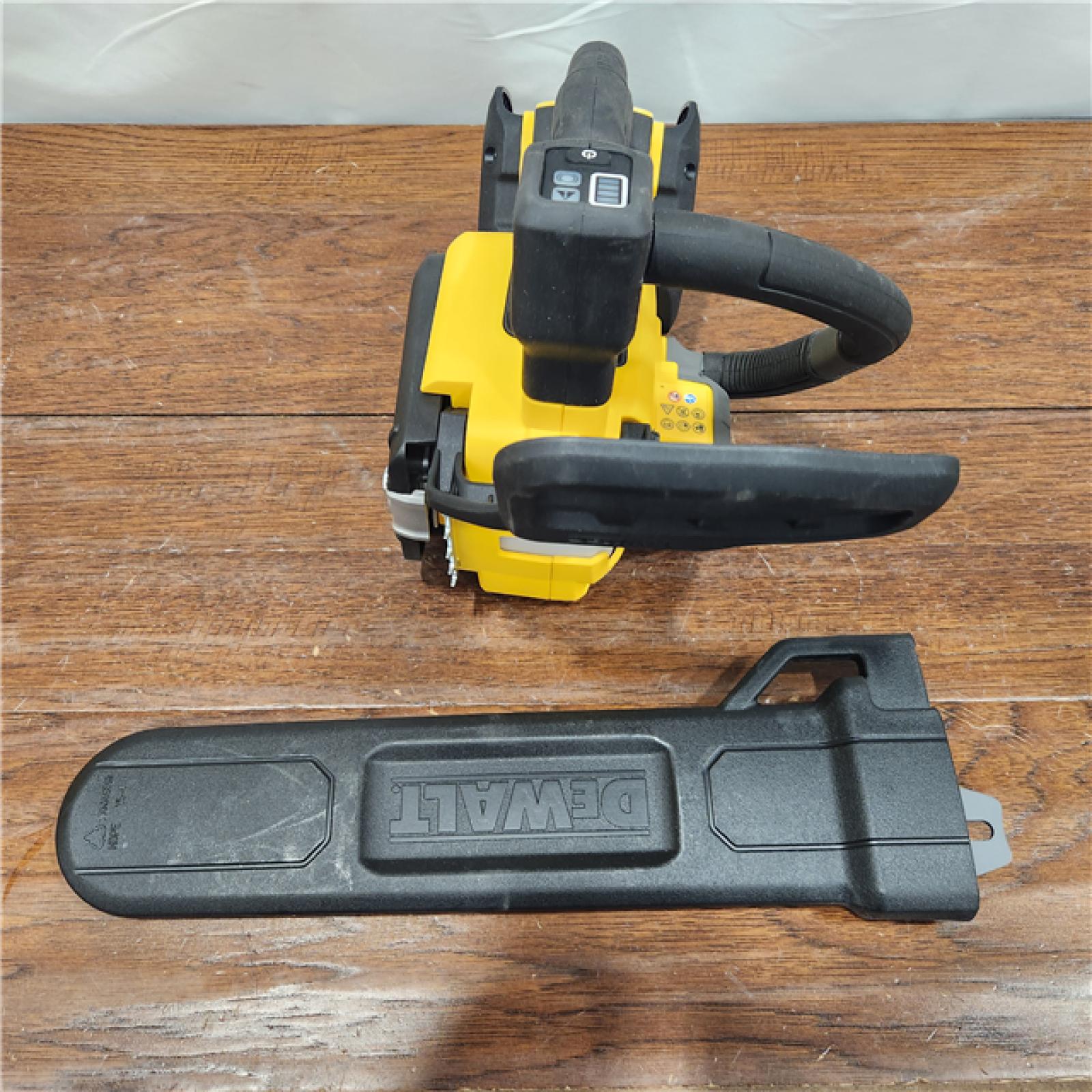 AS-IS FLEXVOLT 60V MAX 14 in. Cordless Battery Powered Top Handle Chainsaw Kit with (2) FLEXVOLT 3 Ah Batteries & Charger