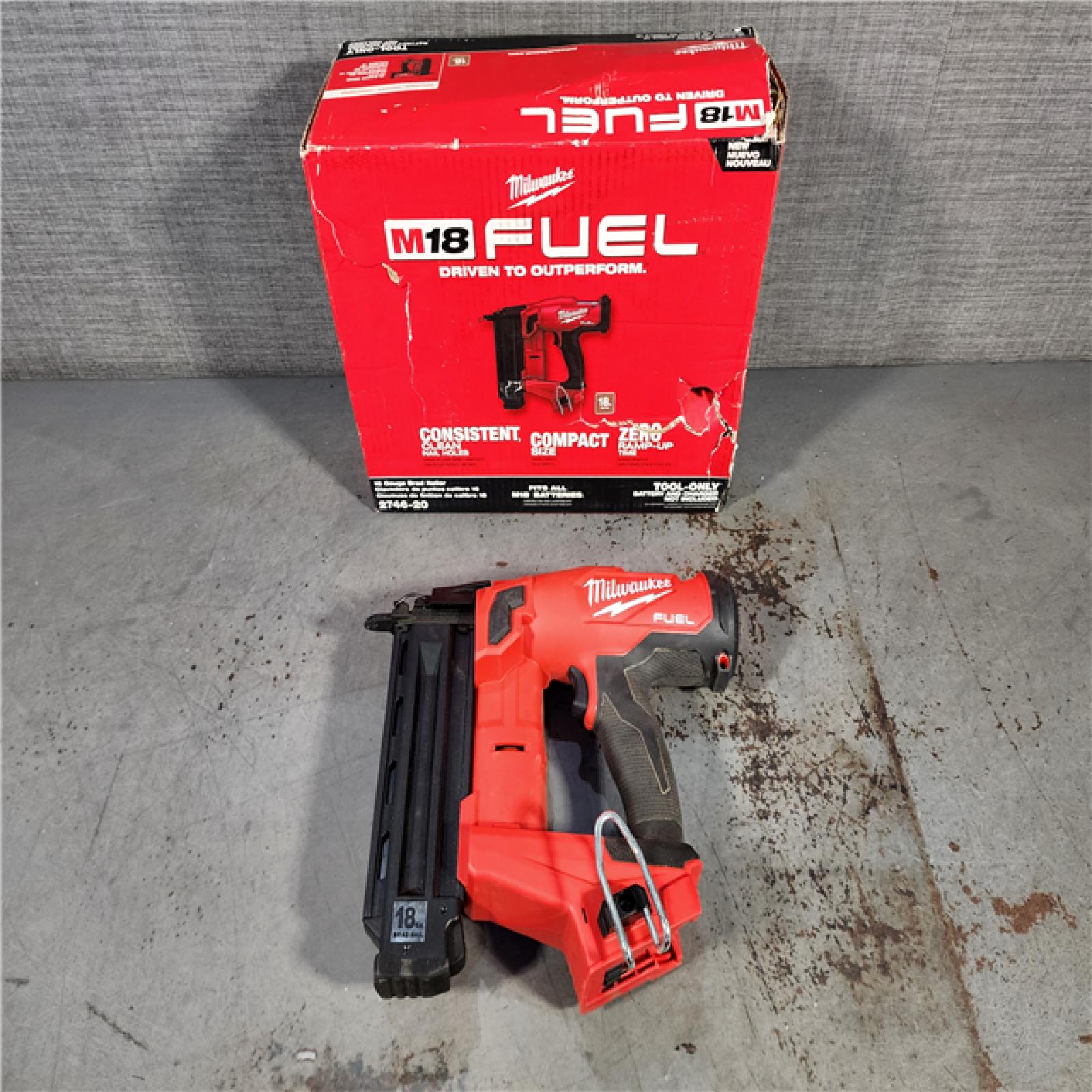 HOUSTON LOCATION - AS-IS Milwaukee M18 Fuel 18V Brushless 18-Gauge Brad Nailer 2746-20 (Bare Tool)