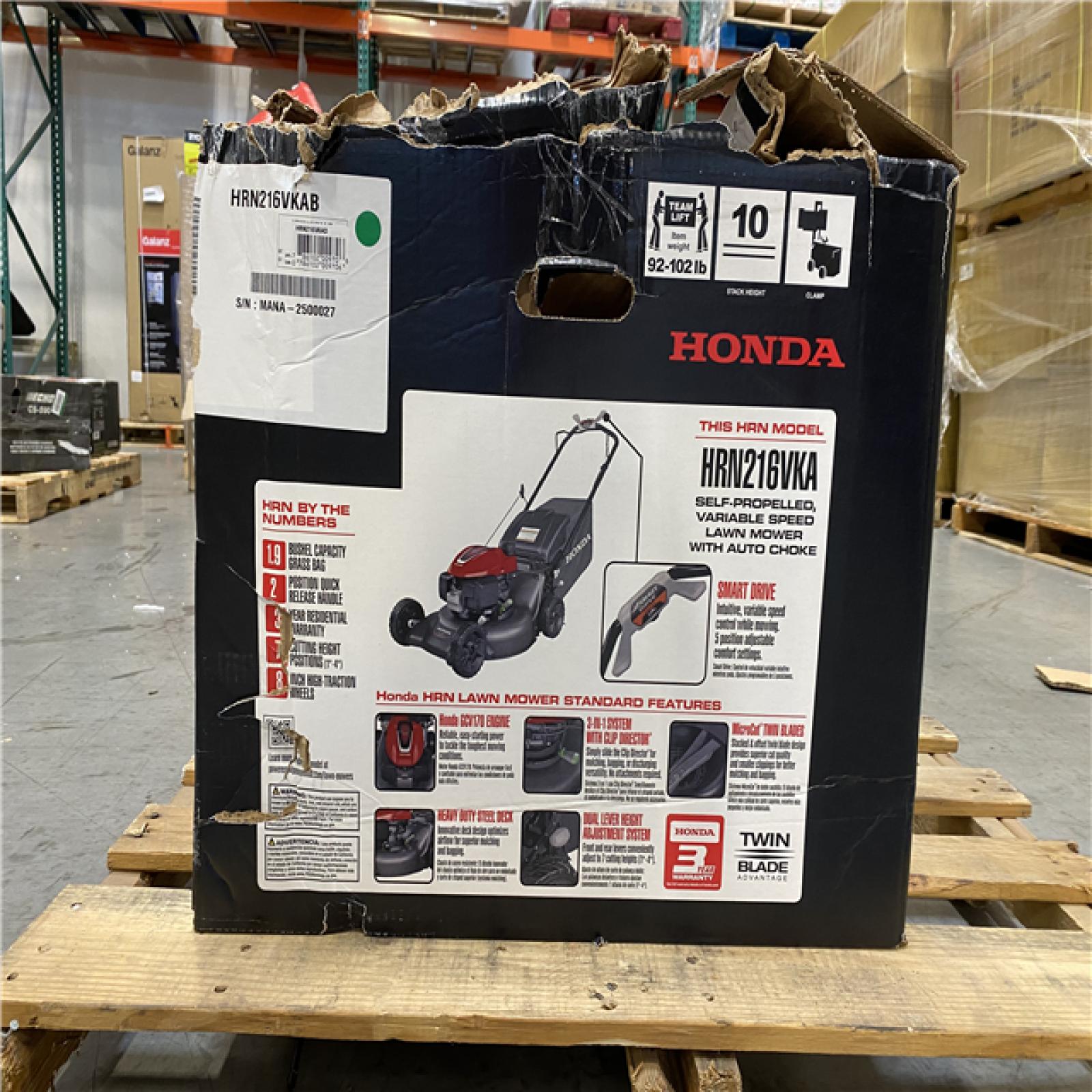 NEW! - Honda 21 in. 3-in-1 Variable Speed Gas Walk Behind Self-Propelled Lawn Mower with Auto Choke