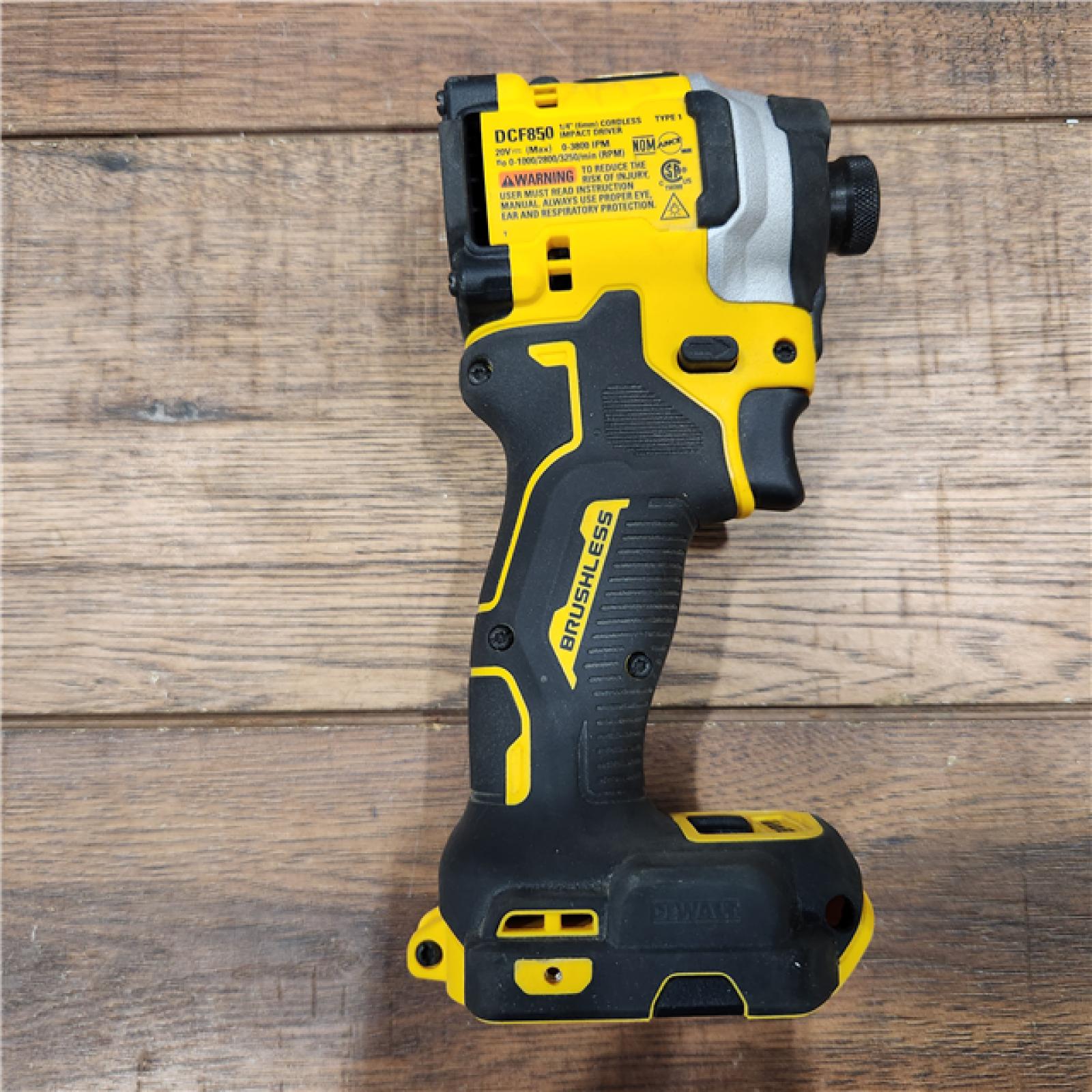 AS-IS DeWalt DCF850B 20V Cordless Brushless Compact 1/4 Impact Driver (Tool Only)