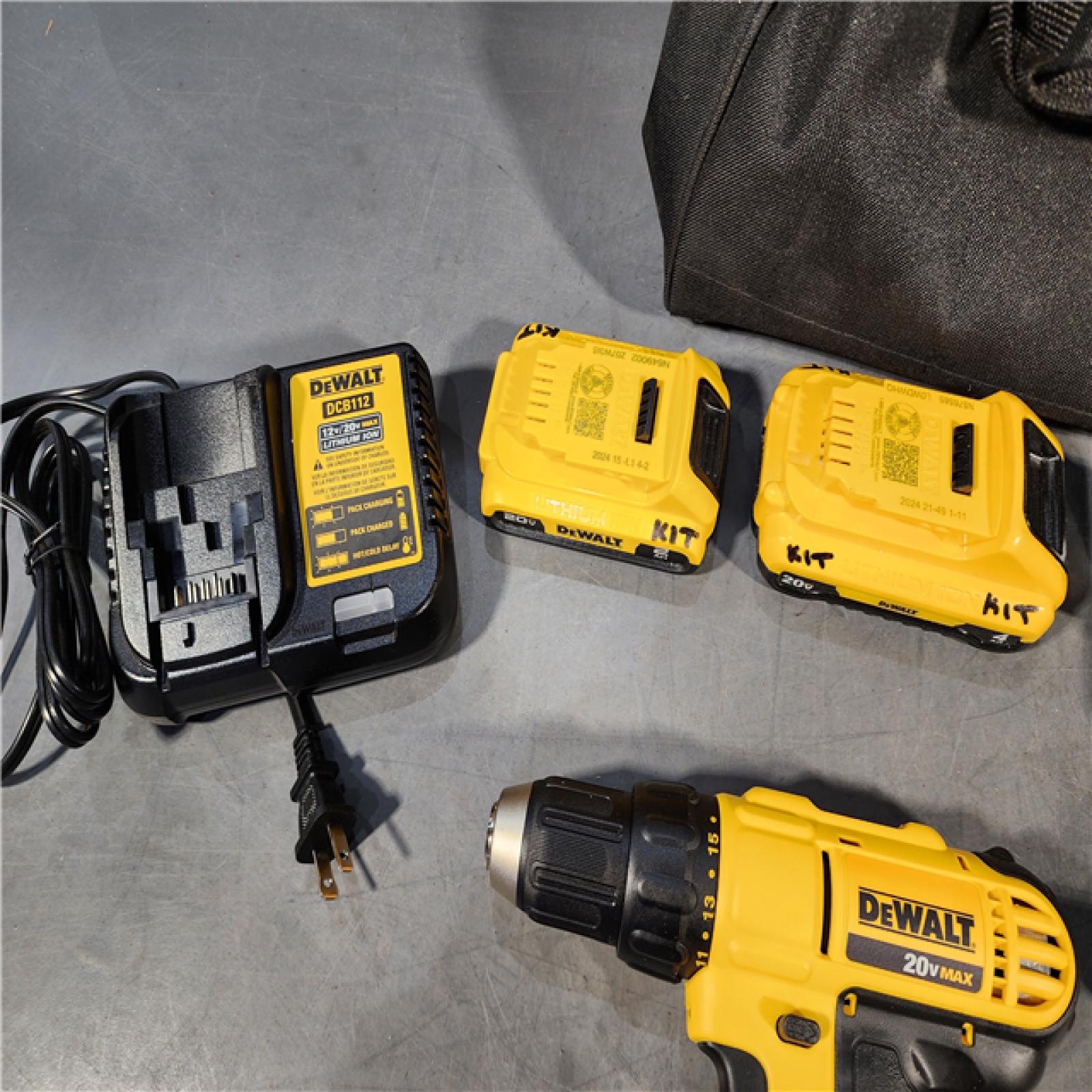 HOUSTON LOCATION - AS-IS DEWALT 4 TOOL COMBO KIT W/ (2) BATTERY & CHARGER