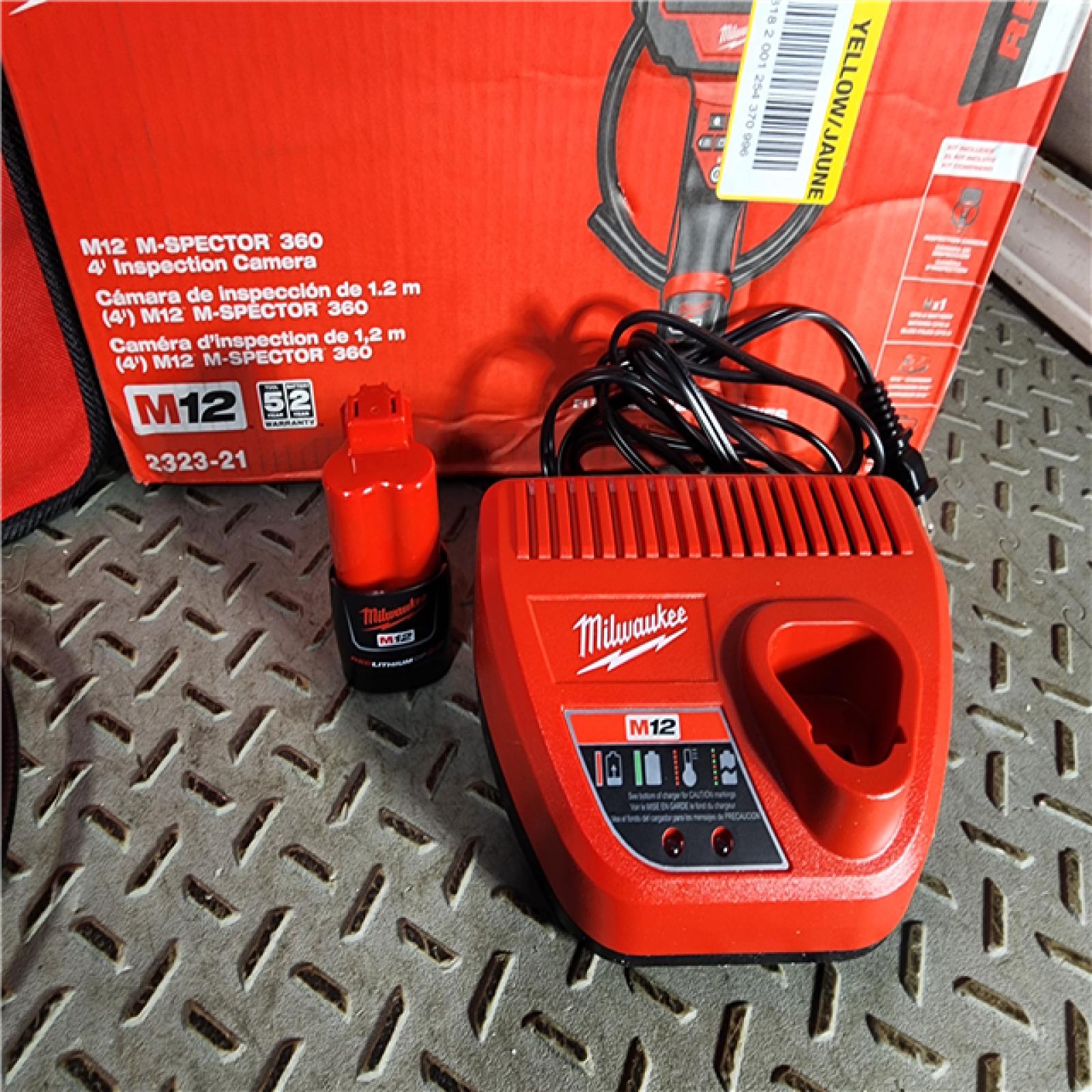 HOUSTON LOCATION - AS-IS M12 12V Lithium-Ion Cordless M-SPECTOR 360-Degree 4 Ft. Inspection Camera Kit